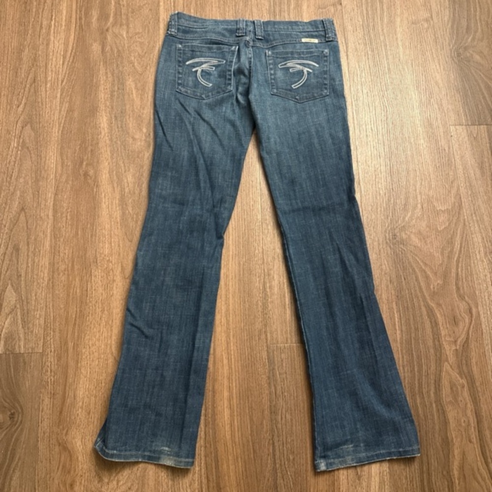 Vintage Y2K Frankie B medium wash flare, low rise jeans size 30